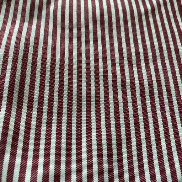 Ralph Lauren Burgundy & White Long Sleeve Button-Down Shirt Size 15 1/2/32/33 - Picture 7 of 8